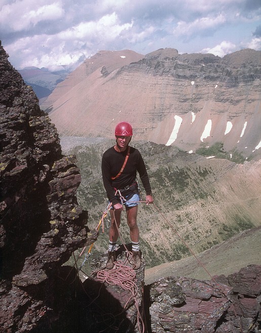 Denis Twohig on a technical climb